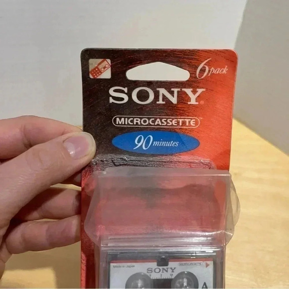 Sony Microcassette Tapes 90 Minutes 4 Pack MC-90 New Old Stock Open Package - Picture 3 of 6